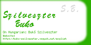 szilveszter buko business card