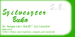 szilveszter buko business card